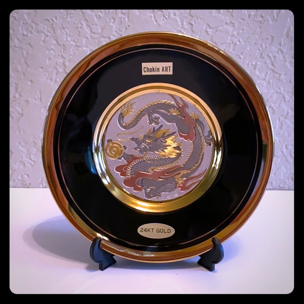 6” Chokin 24kt gold plate; NWT